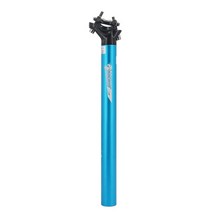자전거 시트포스트 무통증 안장 봉mtb 27.2 30.9 31.6mm 400mm 알루미늄 합금 튜브 긴 고정 기어 익스텐션 부품 서스펜션 가변 싯 클램프 ncx 콤프, 파란색 30.9x400mm
