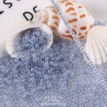 마타타 비즈공예 재료 컬러 투명 시드 비즈 구슬(2mm 3mm), 2mm(24g-약1600개), CT-508