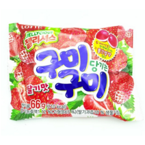 롯데제과 구미당기는 구미 딸기맛 젤리, 66g, 17개