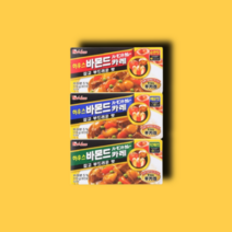 하우스 바몬드 카레 순한맛 약간매운맛 매운맛 115g 3종 세트, 3종세트