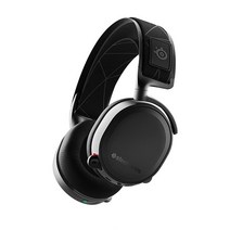SteelSeries 아크티스 7 블랙 DTS 헤드폰이 포함된 무손실 무선 게임 헤드셋 X v2.0 Surround PC 및 PlayStation 4 호환