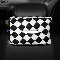 DFMEI.car cushion--방석 바둑판 격 심플 카매트 아이스 미끄럼 방지 싱글 싱글 방귀 매트 시트 커버, 사계절 블랙 마름모 체크, A0167