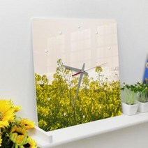 아트박스/꾸밈 gb165-아크릴시계_유채꽃이핀들판, 1.원형