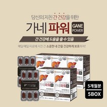 피로한 간에 좋은 프랑스산 원료 간기능 분해 간수치 높을때 낮추는 건강 염려 관리 먹는 영양제 간보호제, 5BOX(5개월분)