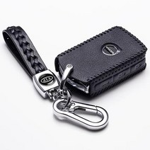 볼보 키 케이스 2020년형 볼보S90 키홀더 XC60 XC90 XC40V90 리얼 가죽 키홀더 적용, 01 볼보 블랙