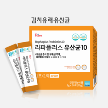 유산균 10 김치 유산균장 건강 장건 강생 프로 바이오틱 프리바 이오틱스 종균 장영, 유산균10