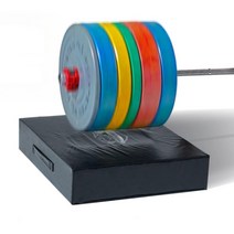 데드리프트 쿠션 소음방지 매트 바벨 방음 패드, 레드 50x50x15 (10kg)