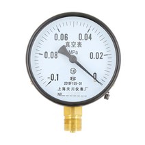 압력게이지 진공 음압 수압 기압계 오일 압력 측정, Y-60ZT/-0.1-0MPa진공 나사 2점