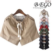 비에고 803BG 시원한 밴딩 3부 면바지