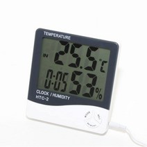 HTC-2 외부센서 다기능 디지털 온습도계 온도계, 상세페이지 참조, 상세페이지 참조