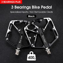 자전거 페달 평페달 WEST BIKING-초경량 알루미늄 합금 안티 슬립 CNC BMX MTB 로드 바이크 사이클링 밀폐형 베어링, [12] 3 Bearings Plus