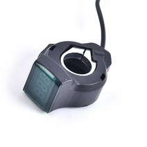 전기자전거 스로틀 새로운 2020 전기 자전거 하프 손목 스로틀 그립 핸들 표시기/잠금 키 노크 트위스트 LE, 03 as pic, 한개옵션1