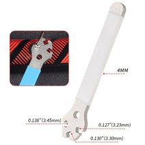 자전거수리 부품 자전거 휠 스포크 렌치 3.453.233.3mm 조임 수정 도구 도구, 하얀