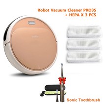 물걸레 청소기 무선 iseelife 1300pa smart robot 진공 2in1 for home 청소, 협력사, 헤파 칫솔