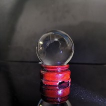 스쿼시 볼 연습 세트 말랑이 엽습용 수정 구슬 투명 행운의 사진 공 어린이 장난감 수정 구슬 홈 장식, 30mm, 나무 기초