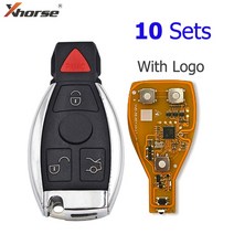 스마트키 원격 Xhorse-VVDI BE 키 프로 메르세데스 벤츠 V3.2 PCB 원격 칩 개선된 버전 스마트 315MHz/43, 08 4B 10 Sets