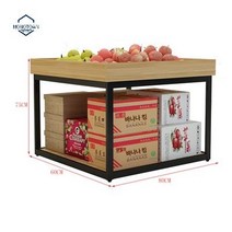 진열대 디스플레이 채소 가게 과일 중앙 매대 야채 선반, 더미 길이 80 * 폭 60 * 높이 75 색상 비고