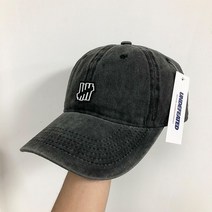 야구양말 야구양말 5줄 일본스타일트렌드한 UNDEFEATED공업 빈티지 물세척 헌팅캡여성 코디가잘되는 단색 야구모자 남성, C01-물세척 그레이