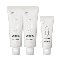 큐템 데일리 크림 75ml x2 + 50ml 진정보습 수분크림건성민감피부, 단품