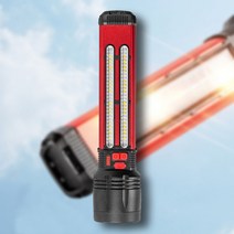 고성능 태양열 충전식 LED 생활방수 렌턴, CHL-001-L(대형), 레드