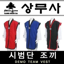 S/ADEE 태권도 시범단조끼 특공무술시범단조끼 합기도 태권도 태권도시범단조끼 537746EA, 청색(Blue)_110호(110cm)