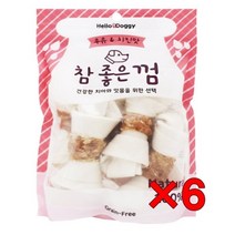 스트레스해소용 댕댕이 소가죽 껌 x6 염증 츄 구취 퍼그 이빨 입냄새
