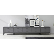 북유럽 감성을 담은 철제 거실장 2400 철재거실장 2800, 그레이