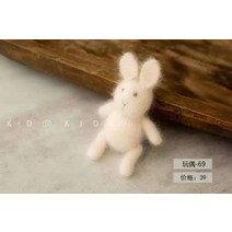 신생아 본아트 토끼 인형 소품 백일 돌 사진 성장 촬영 스냅 셀프 스튜디오 토끼띠 2023, J