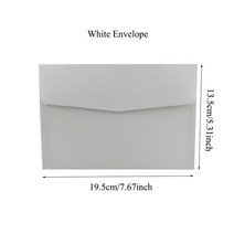 레이저 컷 결혼식 초대 카드 비즈니스 인사말 다이아몬드 사용자 정의 웨딩 장식 파티 용품 50 개, [19] 50pcs White Envelope