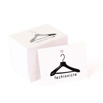 자체브랜드 라벨 택종이 tag 4묶음, 사각 옷걸이