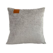 베개 홈 소프트 소파 베개 헤드 자동차 허리 쿠션, Chenille 가죽 라벨-페르시아 그레이, 45*45CM (베갯케이스 베개 코어)