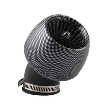 호환 범용 오토바이 기화기 에어 필터 클리너 흡입 파이프 변형 스쿠터 48mm 구부러진 버섯 머리, 01 1pcs
