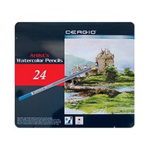 [세르지오]수채색연필세트 24색