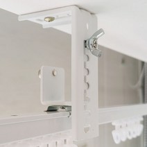 윈홈스 커튼 길이 조절 듀얼 브라켓(커튼봉/커튼레일 호환 가능), 25mm커튼봉용 1개/실버