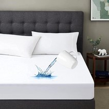 Howsheep 킹 방수 매트리스 프로텍터 - 면 테리 매트리스 패드 커버 깊은 포켓 부드럽고 통기성이 좋은 침대 매트리스 커버는 최대 38.1cm(15인치) 딥 포켓까지 늘어