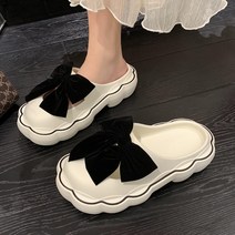 엠파인 EVA 예쁜 리본 슬리퍼 사무실 실내화 여성슬리퍼