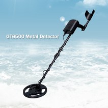 금속탐지기 gt6500 휴대용 금 방수 검색 코일 디스크 모든 및 정확한 지하, 1개