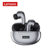 갓성비 블루투스 이어폰 100 오리지널 lenovo lp5 무선 블루투스 이어 버드 하이파이 음악 이어폰 마이크 헤드폰 포함 스포츠 방수 헤드셋 2021new, 회색 표준