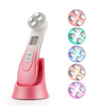 얼굴마사지기계 셀프 홈케어 뷰티 마사지기 NOBOX-5in1 RF EMS Electroporation LED 광자 빛 치료 아름다움 장치 안티 에이징 얼굴 리프팅 강화 눈 스킨 케, 중국_노박스 2