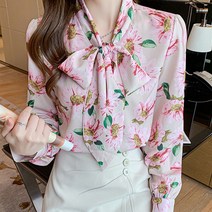 수스다 핑크블라썸 블라우스 셔츠 빅사이즈