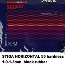 stiga rubber vertical 20 55 table tennis rubber 여드름 아웃 롱 고무 방어 찹 made in Japan for table tennis rack, 수평 55 블랙