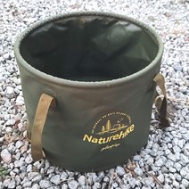 자미로운캠핑생활 네이처하이크 캠핑설거지 메쉬망, 원형 20L, 카키