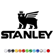 STANLEY 스탠리 로고스티커 워터저그 캠핑박스 캠핑카 트레일러 카라반꾸미기 자동차데칼, 주황