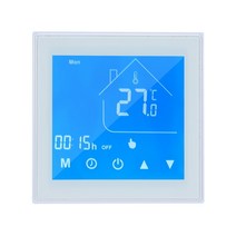 스마트 온도 제어 시스템 와이파이 조절기 컨트롤러 lcd 디스플레이 주 프로그래밍 가능한 물전기보일러 난방 ewelink 앱, 전기 난방, 기본