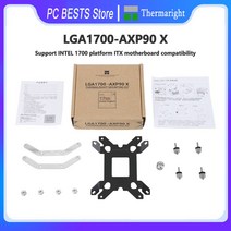 Thermalright LGA1700-AXP90 X 공기 냉각 버클 12 세대 Cpu 라디에이터베이스 인텔 1700 플랫폼 ITX 마더 보드, CHINA