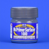 Mr 프라이머 서페이서 1000 그레이 병입 밑색 SF287 메탈 레진 프라모델 건담 색칠