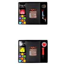 세인트나인 3구 칼라골프공 양말세트 선물용 홀인원기념 골프공선물 비거리, 2in1실리콘버디볼마커, 베이직싱글스프링골프티