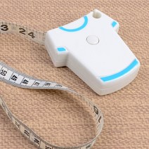 복부관리 둘레 티셔츠 원터치 줄자 1.5m 허리둘레줄자, 1개