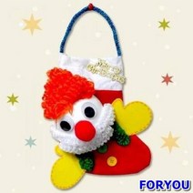 ForU488 산타양말 만들기 3개 만들기수업 크리스마스만들기 어린이집만들기 크리스마스