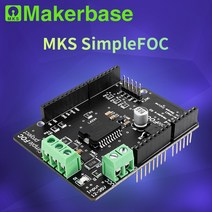 3D프린터 입문용 교육용 호환 무선 Makerbase SimpleFOC Shield V2.0.4 FOC BLDC 모터 컨트롤러 보드 Ardui, 한개옵션0